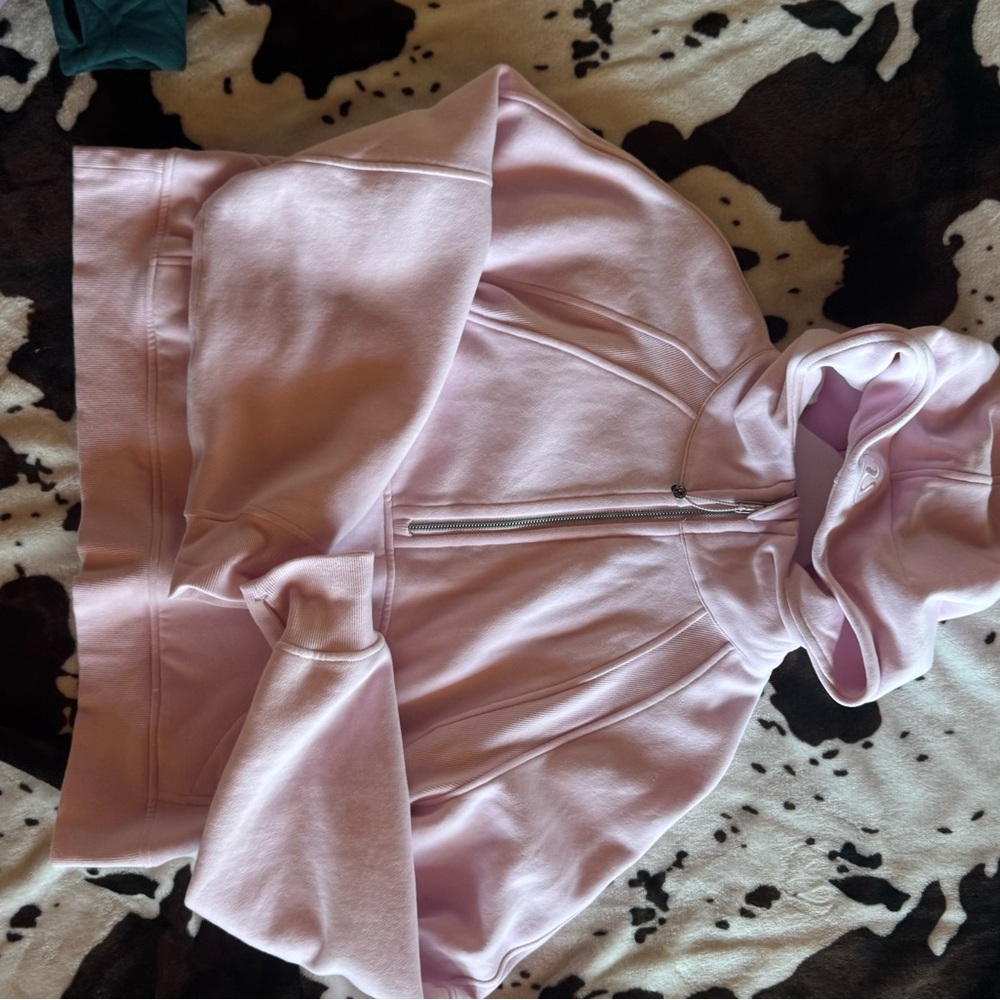 Lululemon Scuba half zip hoodie M/L meadowsweet pink NWOT